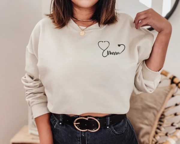 Customized Nurse Sweatshirt With Name