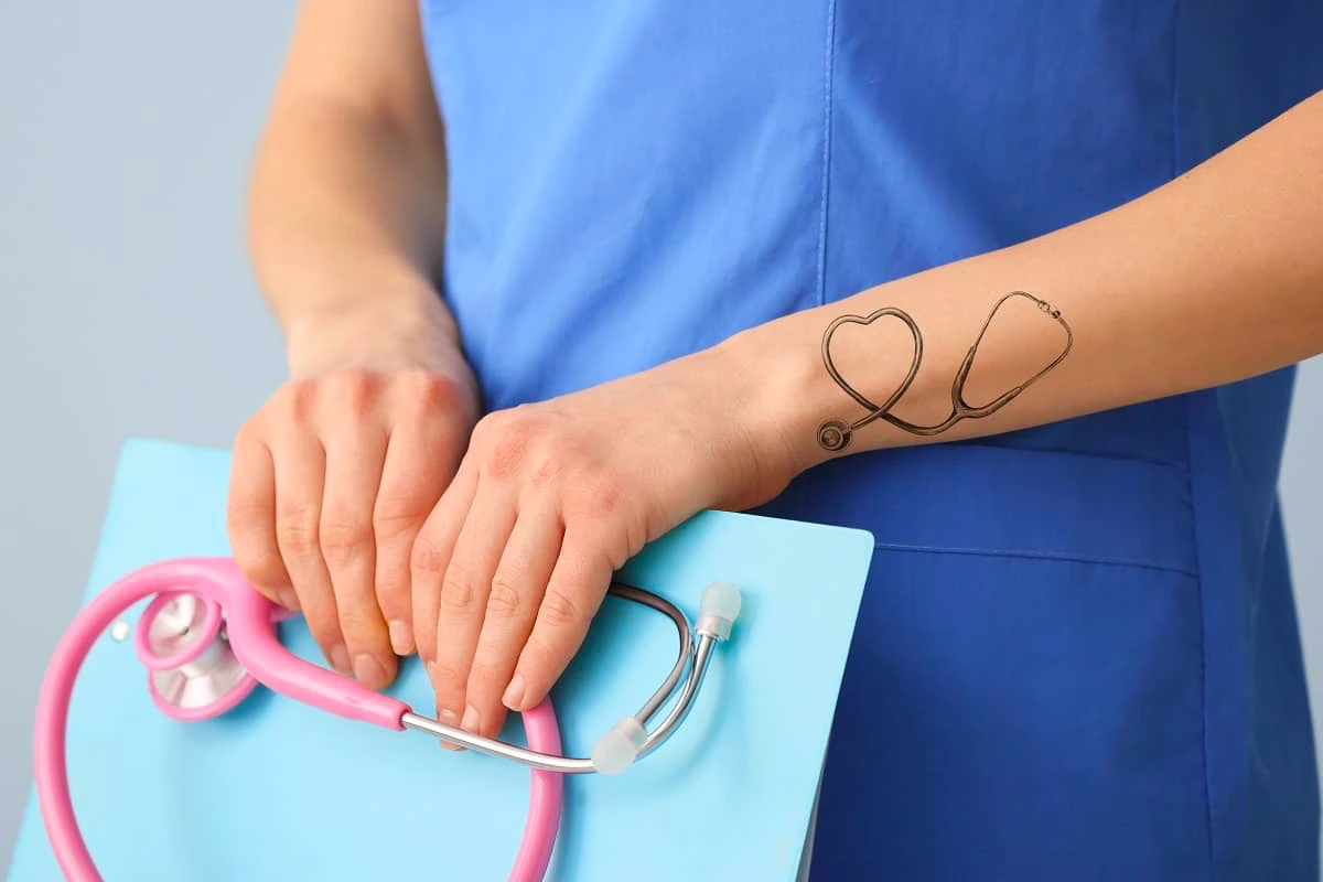 Should nurses have tattoos? Son defends mom in viral post