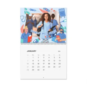 Custom Nurse Wall Calendar 2024